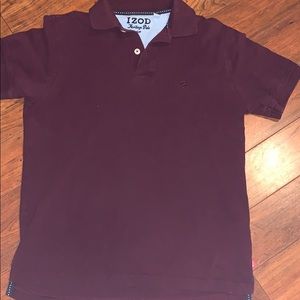 Men’s Small IZOD polo maroon shirt